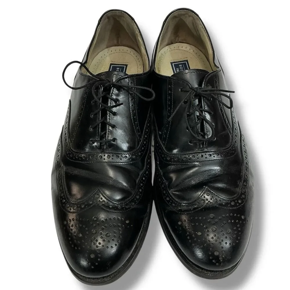 Bostonian Impression Black Wingtip Oxford Leather Dress Shoes